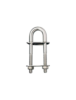 Болт U-образный/скоба с двойной планкой и двумя гайками Ronstan RF544 90х9,5мм из нержавеющей стали AISI316