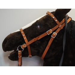 УЗДА КОЖАНАЯ(С РЕГУЛИРОВКОЙ РАЗМЕРА ОТ COB ДО FULL)