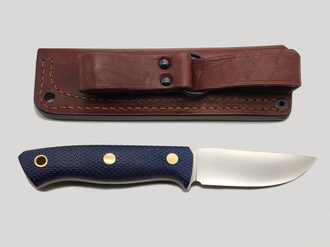 Нож Fang сталь VG10 синяя микарта с насечкой