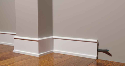 Напольный плинтус Decor-Dizayn DD712, для покраски, влагостойкий, ударопрочный, 2 метра