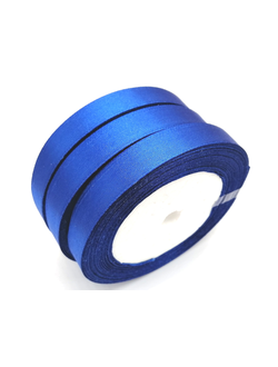 Лента атласная 12 мм, цвет синий арт. 40