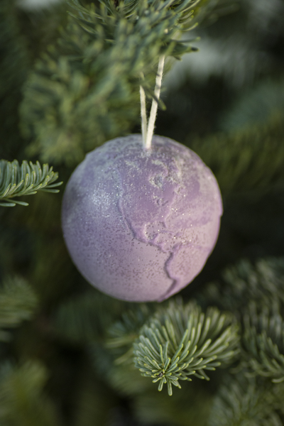 Новогодняя игрушка "Мир" Фиолет
