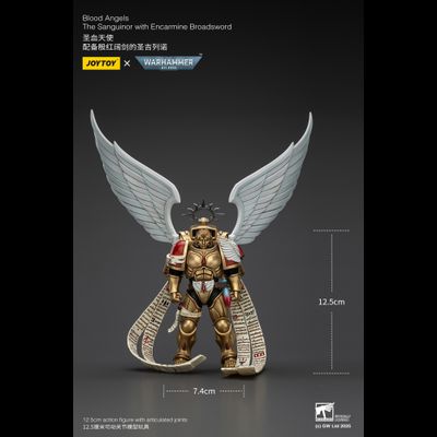 Сангвинор Кровавых Ангелов (Warhammer 40k) - КОЛЛЕКЦИОННАЯ ФИГУРКА 1/18 Blood Angels The Sanguinor with Encarmine Broadsword (JT02519) - JOYTOY