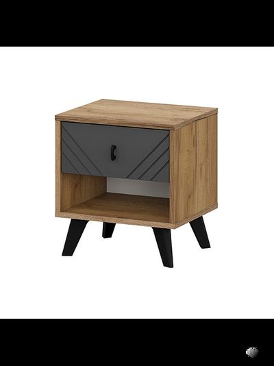 Байкал Тумба прикроватная Дуб Золотой/Графит