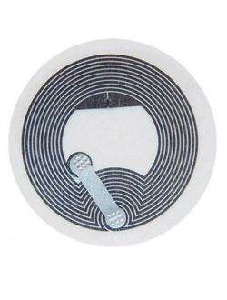 RFID метка HF (NFC)  NFC-D25, NTAG213, wet white (ø25мм.)