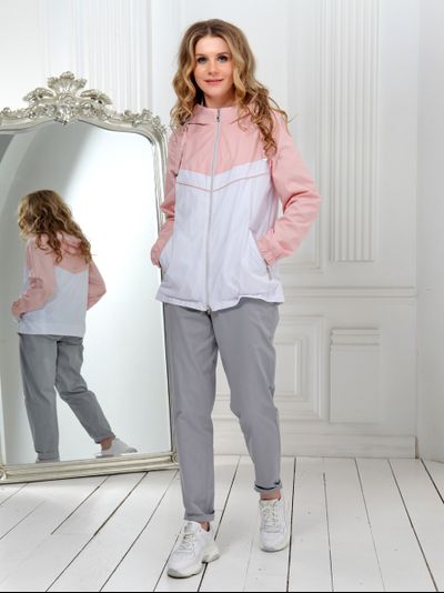 Ветровка 24140 белый/розовый