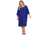 Элегантное нарядное платье Арт. 1620402 (Цвет темно-синий ) Размеры 52-78