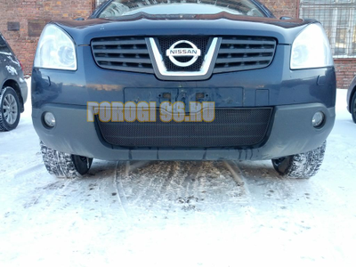Защита радиатора Nissan Qashqai 2006-2010 black