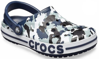 CROCS BAYABAND CLOG GRAPHIC CAMO BLACK