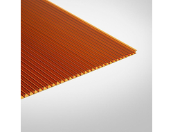 Поликарбонат 4мм 2,1х6м терракот Unipol 0,47кг/кв.м [57585]