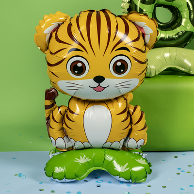 Шар 3D (23''/58 см) Фигура на подставке, Тигренок