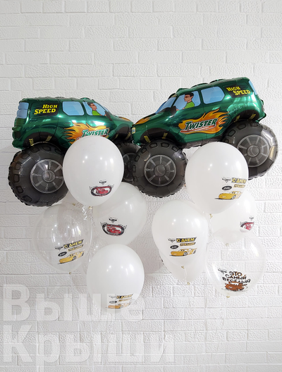 Сет "Внедорожник зелёный" (14 шаров)