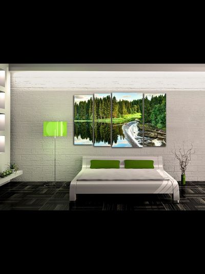 Модульная картина &quot;Широкий водопад&quot;