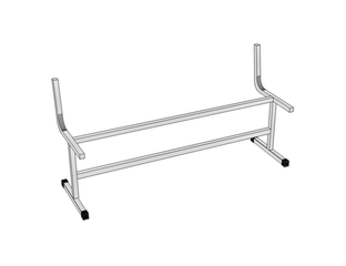 Комплектующие для ремонта - К.С.А.5 Каркас для скамьи со спинкой 1095х244