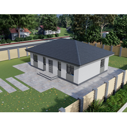 Одноэтажный дом с тремя спальнями 83м² (S63)