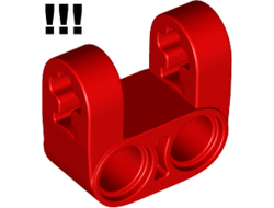 Technic, Axle and Pin Connector Perpendicular Double Split, Red (41678 / 4173975)