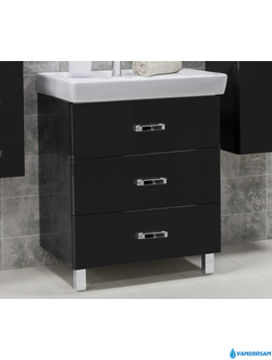 Тумба с раковиной AQUATON Америна М 70, черная