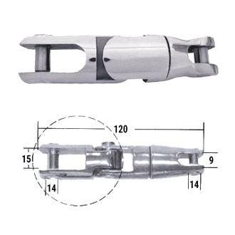 Вертлюг якорный 120х16мм CIM 0665-1001