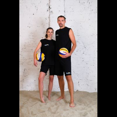 ФУТБОЛКА ТРЕНИРОВОЧНАЯ БЕЗ РУКАВОВ VOLLEYLIFE ЧЕРНЫЙ (размер с 42 по 48)