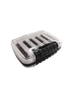 Коробка для мормышек и мелких аксессуаров прозрачная двухсторонняя 12,5*10*4см белая