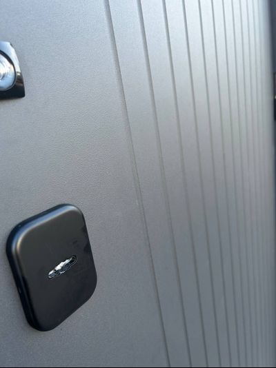 E-Trade. ТАЙГА 105 мм (ТРЕХКОНТУРНАЯ). САТИН ГРАФИТ/ ЭМАЛИТ БЕЛЫЙ-ЗЕРКАЛО С ФАЦЕТОМ