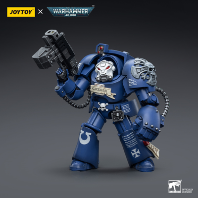 Терминатор Ультрамаринов (Warhammer 40k) - КОЛЛЕКЦИОННАЯ ФИГУРКА 1/18 Ultramarines Terminators Brother Caesaran (JT6694) - JOYTOY