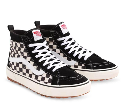 Зимние кеды Vans SK8-HI MTE-1 Blk/White/Checkerboard