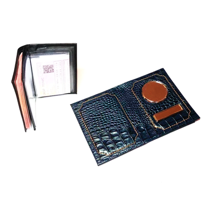 Автодокументы + паспорт. Кайман. Цвет: Синий