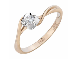 Помолвочное кольцо с бриллиантом арт. 910328