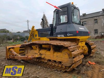 Стекло левое верхнее на Shantui sd16