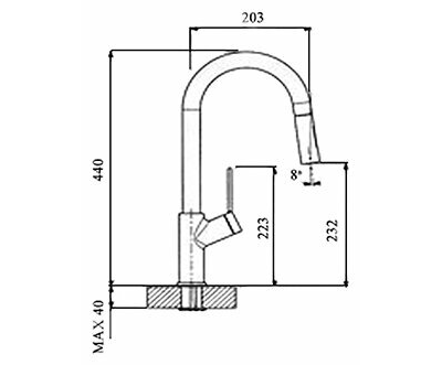 Смеситель Reginox LAMBRO chrome