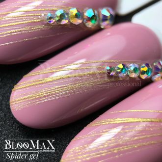 BlooMaX spader gel gold, золотая гель-паутинка