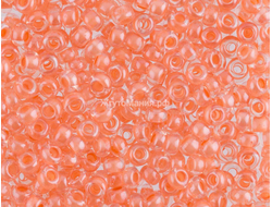 БИСЕР PRECIOSA 10/0 - 50г - 38188 ПРОЗРАЧНЫЙ БЛЕСТЯЩИЙ С ОРАНЖЕВОЙ ЛИНИЕЙ ВНУТРИ