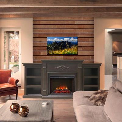 Электрокамин Брукс LUX BL с очагом Sparta 25.5 LED