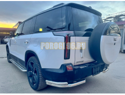 Защита заднего бампера  угловая двойная Папа Тюнинг d60/42 для ROX 01 2024-