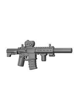 Штурмовая винтовка SBR с глушителем и оптическим прицелом | BrickTactical suppressed SBR w/optic