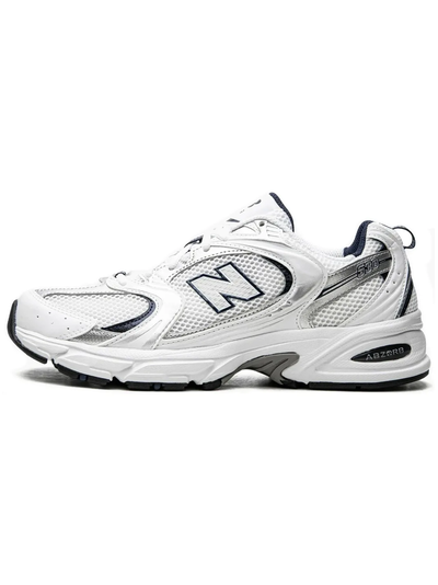 New Balance 530 White Silver Navy женские