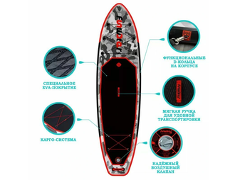 Сапборд FunWater Honor Red (330 см), 100% оригинал