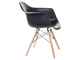Стул для кухни DAW - черный, ножки светлый бук