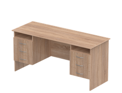 Стол письменный 2-тумбовый с ящиками, 1600?700?750 мм
