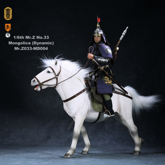 Монгольский конь (Лошадь) в динамичной позе - Коллекционная ФИГУРКА 1/6 scale animal model No.33:Mongolica (dynamic posture) (Mr.Z033-MD004) - Mr.Z
