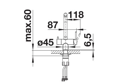 Смеситель Blanco FONTAS II SILGRANIT