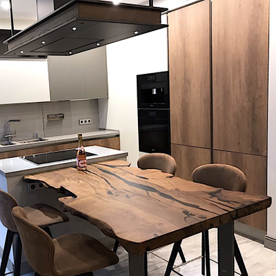 столешница из слэба карагача сложной формы