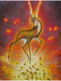 Картина фэнтези Золотая антилопа Круглова Светлана