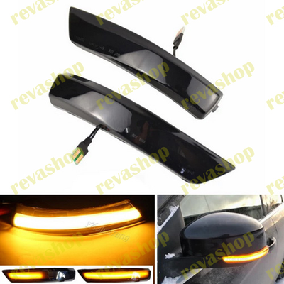 Светодиодные поворотники Ford Focus 2 3 Mondeo 4, цвет неоновый- желтый