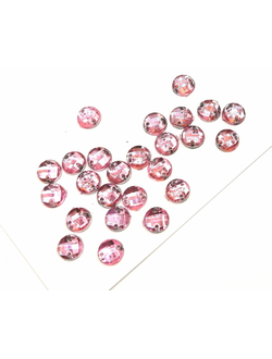 Стразы акриловые пришивные 6 мм, цвет светло розовый 03