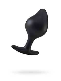 46270 Анальная пробка Mystim Rocking Force S, электростимуляция, силикон, черная, Ø 3,7 см