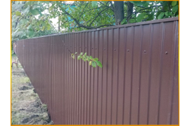 Забор из профлиста - Савватеевка