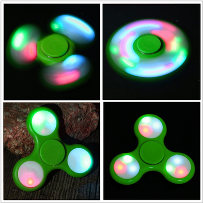 Спиннер "LED Green" - с подсветкой