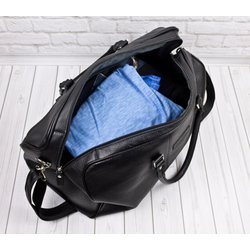 Кожаная дорожная сумка Campelli black (арт. 4014-01)